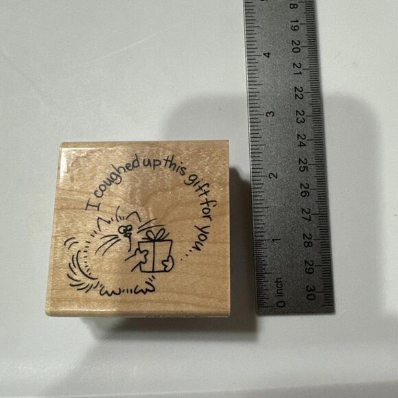 Stampendous Fluffles The Cat FURBALL FLUFFLES RARE RETIRED - Picture 1 of 2